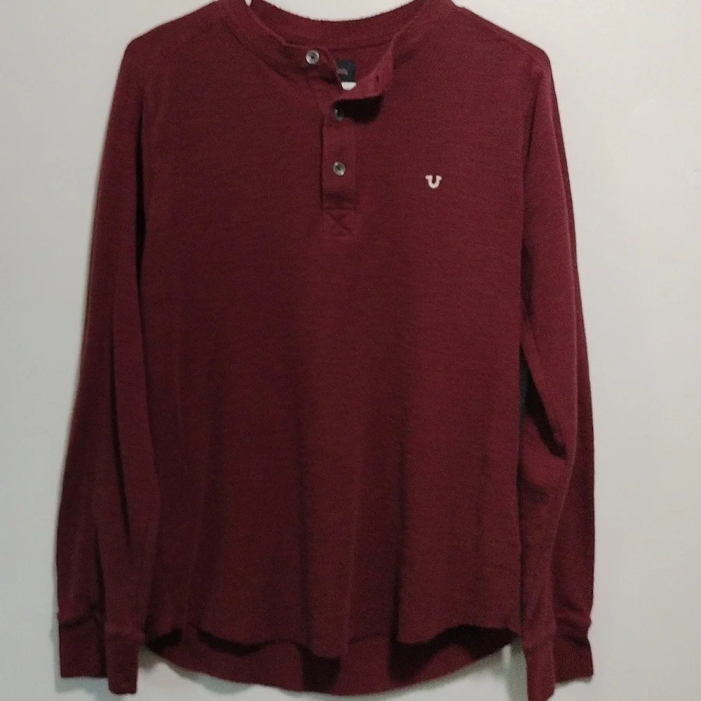 True Religion Men's henley size M
